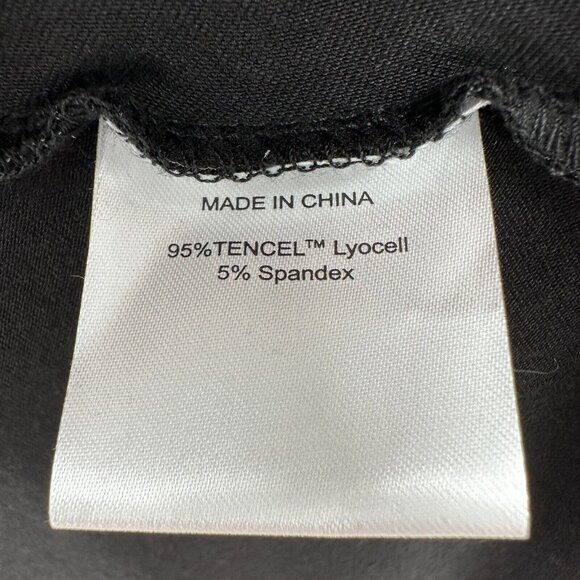 Quince Tencel Jersey Fit & Flare Mini Dress sz L Women’s Black Sleeveless NWT - Picture 3 of 6